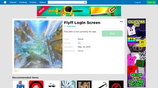 Flyff Login Screen - Roblox