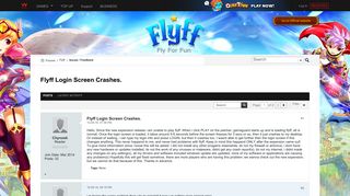 Flyff Login Screen Crashes. - Forums