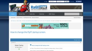 How to change the FlyFF startup screen. - RaGEZONE - MMO ...