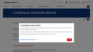 Flying Blue customer service - Air France