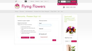 Login | Free Delivery | Flying Flowers