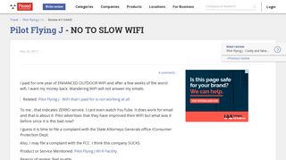 Pilot Flying J - NO TO SLOW WIFI Nov 01, 2018 @ Pissed Consumer