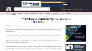 Flynn's has new website for wholesale customers - Modern Tire Dealer