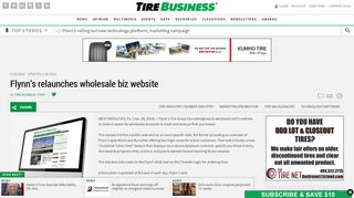 Flynn's relaunches wholesale biz website - Tire Business - The Tire ...