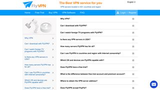 FAQ - FlyVPN - What about FlyVPN. How to use FlyVPN.