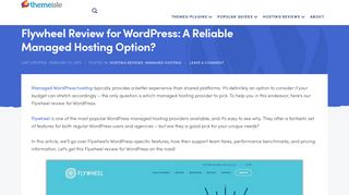 Flywheel Review for WordPress: A Reliable Managed Hosting Option?