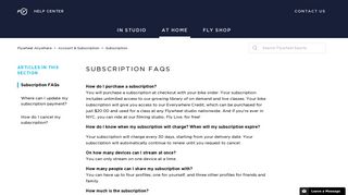 Subscription FAQ – Flywheel Anywhere