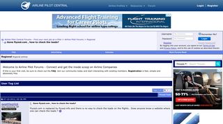 Gone flyzed.com , how to check the loads? - Airline Pilot Central ...