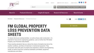 FM Global Loss Prevention Data Sheets – FM Global