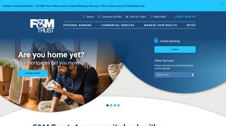 Home of Community Banking | F&M Trust | F&M Trust