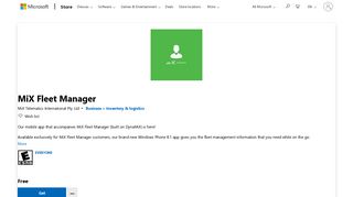 Get MiX Fleet Manager - Microsoft Store