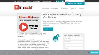 Managed Print Services Software | ECi FMAudit®