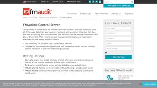 Central Server - Managed Print Services - ECi FMAudit