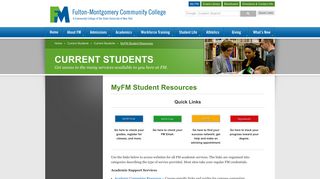 MyFM Student Resources - Current Students