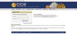 CCE Login - Certified Coin Exchange