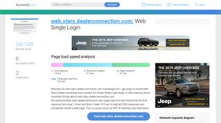 Access web.stars.dealerconnection.com. Web Single Login