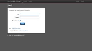 Login - Star DealerConnect