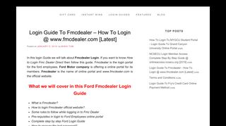 Fmcdealer: Quick Login Guide To Fmcdealer direct www.fmcdealer.com