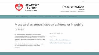 Resuscitation Program | Canadian leader in emergency care training