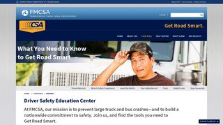 CSA - Driver Resources - fmcsa - csa - US Department of Transportation