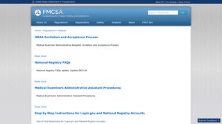 National Registry of Certified Medical Examiners | Federal ... - fmcsa