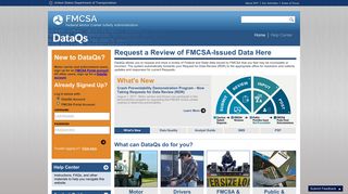 FMCSA DataQs - US Department of Transportation