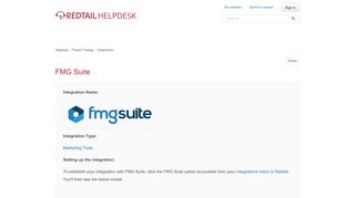 FMG Suite – Helpdesk