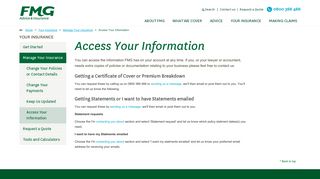 FMG - Access your Information