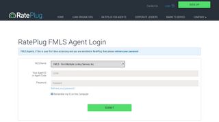 RatePlug FMLS Agent Login