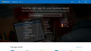 Distribution - Microsoft AppSource – destination for business apps
