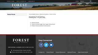 Parent Portal - Forest Middle School