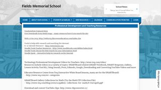Resources for Staff - Fields Memorial School