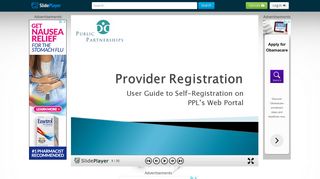 User Guide to Self-Registration on PPL's Web Portal. - ppt download