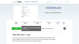 Mail.fmtcs.com website. IMail Web Client - Login.