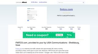 Fmtcs.com website. FMTCS.com, provided to your by USA ...