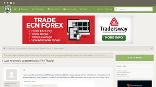 I was recently scammed by FM Trader | Forex Peace Army - Your ...