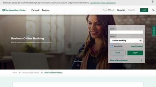 Business Online Banking | First National Bank of Omaha