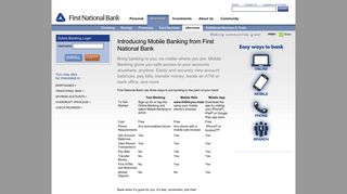 Mobile Banking | First National Bank