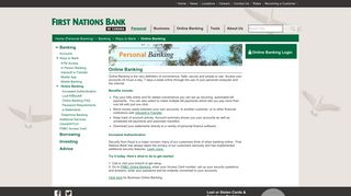 First Nations Bank of Canada - Online Banking