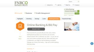 Online Banking & Bill Pay | FNBC Bank & Trust | La Grange, IL - West ...