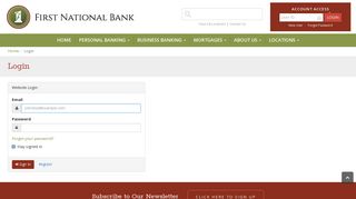 Login | First National Bank - fnbdc