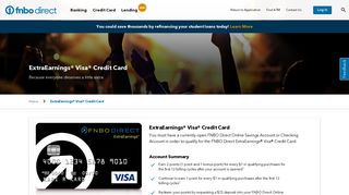 ExtraEarnings® Visa® Credit Card - FNBO Direct