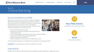 Online Banking - First National Bank