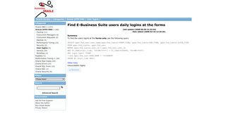 Find E-Business Suite users daily logins at the forms, Oracle Apps ...
