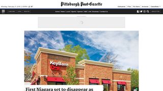 First Niagara set to disappear as KeyBank takes over | Pittsburgh Post ...