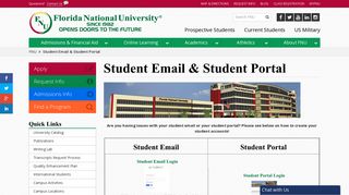 Student Email & Student Portal | Florida National University