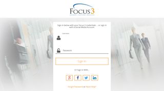 Focus 3: Log In