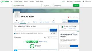 Focus and Testing Reviews in Calabasas, CA | Glassdoor