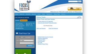 Online Tools | Focus Credit Union