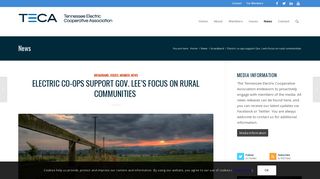 Electric co-ops support Gov. Lee's focus on rural communities ...